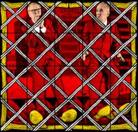 LATTICED by Gilbert & George contemporary artwork mixed media