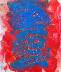 intestine, blue by Henrik Olesen contemporary artwork painting