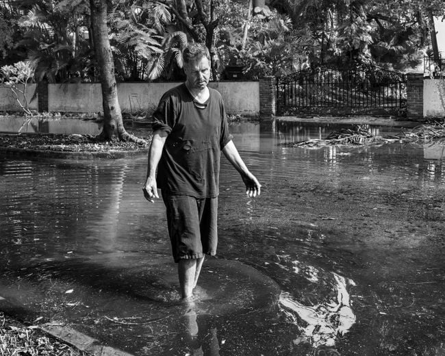 Resident of Miami during flooding by Anastasia Samoylova contemporary artwork