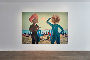 Exhibition view: Ndidi Emefiele, Here as in Heaven, Rosenfeld, London (1 October–13 November 2020). Courtesy Rosenfeld.