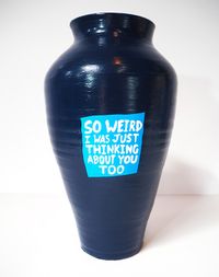 HEY/SO WEIRD WAS JUST THINKING ABOUT YOU TOO by Lucas Grogan contemporary artwork ceramics