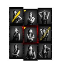 Kate Moss Contact Sheet by Andy Gotts contemporary artwork photography, print