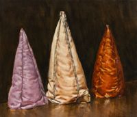Lilac, Beige and Ginger Cone by Michaël Borremans contemporary artwork painting
