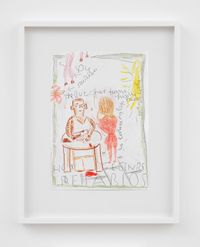 Homage Genre, Retablos by Rose Wylie contemporary artwork painting, works on paper, drawing