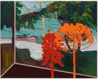 Veduta (Munch Summer on the Shore) by Whitney Bedford contemporary artwork painting, works on paper, drawing