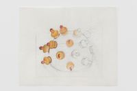 Study for Pacifier Mask by Renate Bertlmann contemporary artwork painting, works on paper, drawing
