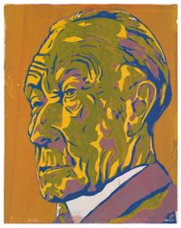 Konrad Adenauer by Otto Muehl contemporary artwork works on paper