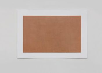 Stephan Baumkötter, Untitled, (2020). Oil paint-stick on paper. 91 x 130 cm. Courtesy Bartha Contemporary. 