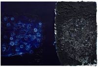 Rubbing Rain Series by Jian-Jun Zhang contemporary artwork painting, works on paper, drawing
