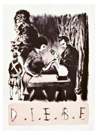 Diebe by Neo Rauch contemporary artwork painting, print