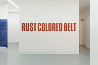 Rust Colored Belt by Kay Rosen contemporary artwork installation