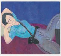 Reclining Cop by Scott Reeder contemporary artwork painting