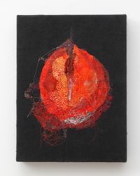 a pomegranate by Junko Oki contemporary artwork painting, textile