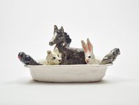 The last animals by Klara Kristalova contemporary artwork sculpture, ceramics