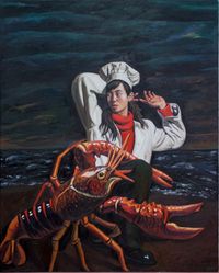 Crayfish 小龙虾 by Qin Qi contemporary artwork painting