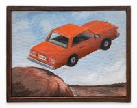 Adios Orange Car by Eric McHenry contemporary artwork painting