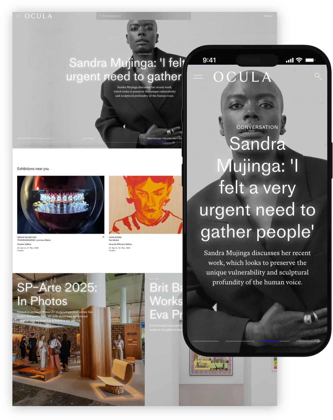 Ocula home page