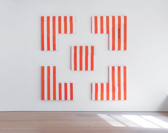 The only thing that one can do after having seen a canvas like ours is total revolution by Hank Willis Thomas contemporary artwork Textile
