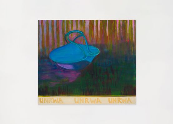 Special Cloth for a UN Worker II by Rosalind Nashashibi contemporary artwork Painting