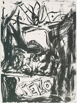 Farewell Bill by Georg Baselitz contemporary artwork print