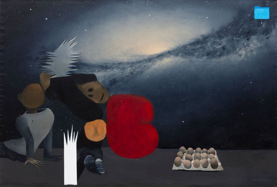 Beneath the Stars by Miao Miao contemporary artwork Painting