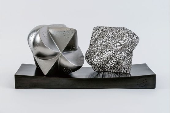 Cosmic Hearthedron Clarity by Man Fung Yi contemporary artwork Sculpture