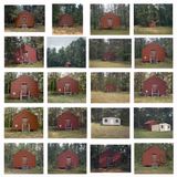 Red Building in Forest Hale County Alabama by William Christenberry contemporary artwork photography