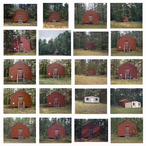 Red Building in Forest Hale County Alabama by William Christenberry contemporary artwork Photography