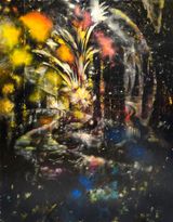Fireworks by Karen Shiozawa contemporary artwork painting