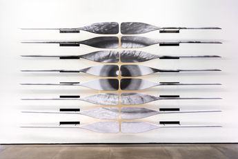 Contemporary art exhibition JR Patamar at Galeria Nara Roesler Rio de Janeiro Brazil
