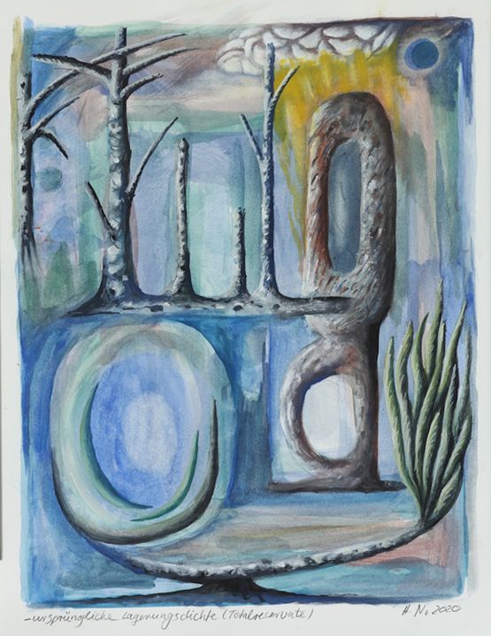 Ursprungliche Lagerungsdichte Totalreservate by Hartmut Neumann contemporary artwork Painting