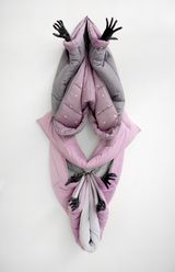 Sleeping Purple Passion by Annette Messager contemporary artwork mixed media sculpture