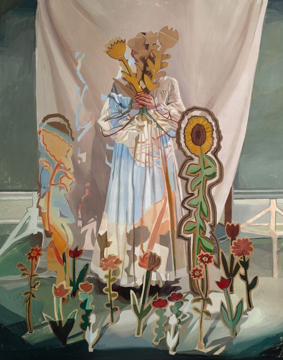 Shield Bouquet by Alice Herbst contemporary artwork Painting