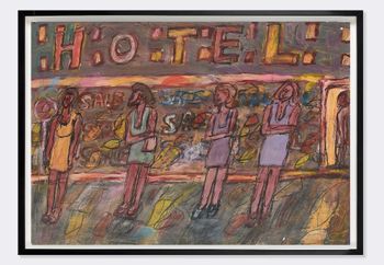 Untitled 131 works from the garage by David Koloane contemporary artwork mixed media painting