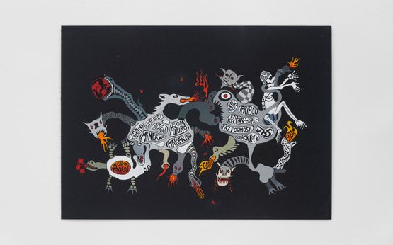 Hidra capitalista Pantanal by Rivane Neuenschwander contemporary artwork Painting
