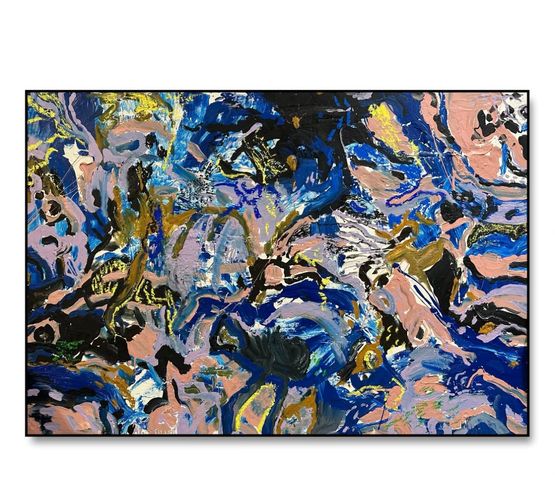 Depths of flux by Zak Tilley contemporary artwork Painting