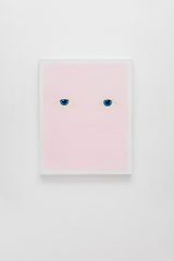 Pink Face by James Rielly contemporary artwork painting works on paper