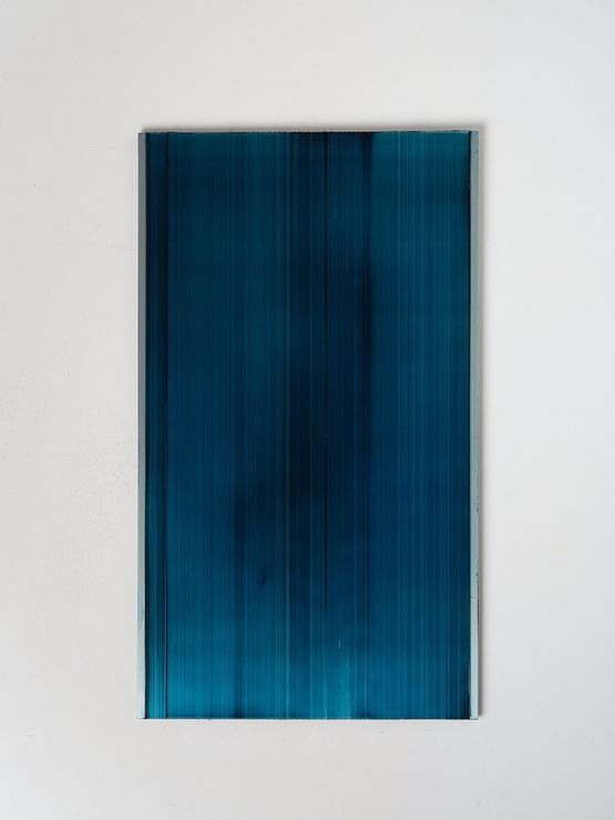 Slider - blue green 2 by Noel Ivanoff contemporary artwork Painting