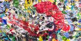 Pink Gorillas in Hell are Gods by Misheck Masamvu contemporary artwork painting