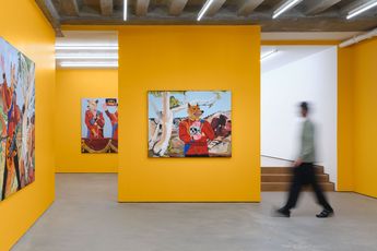 Contemporary art exhibition Vincent Namatjira King Dingo at Ames Yavuz London United Kingdom