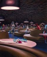 Diner by Jeremy Olson contemporary artwork painting works on paper