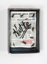 Sans titre Notte by Jannis Kounellis contemporary artwork mixed media