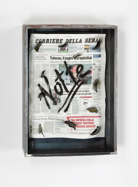 Sans titre Notte by Jannis Kounellis contemporary artwork Mixed Media