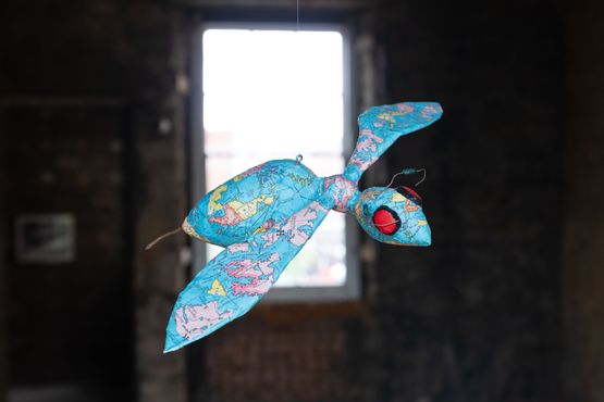 Untitled Map Wasp from America Heads of Family Heads of State by David Wojnarowicz contemporary artwork Sculpture