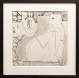 Untitled by Mona Saudi contemporary artwork drawing works on paper