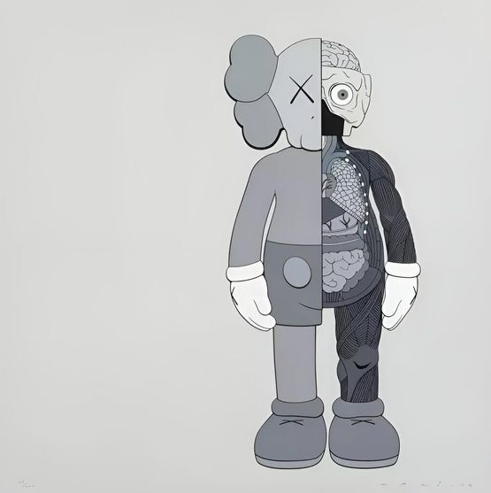 Dissected Companion Grey by KAWS contemporary artwork Print