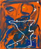 I am a fence you see a boundary by Tom Polo contemporary artwork painting