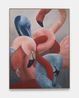 Flamingo Abstract ll by Holly Lowen contemporary artwork Painting