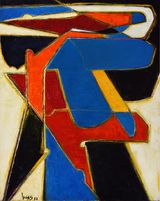 Sacrificante by Oswaldo Vigas contemporary artwork painting works on paper