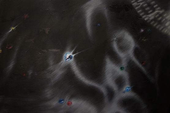 A flicker here A shadow there by Zhong Qian contemporary artwork Painting